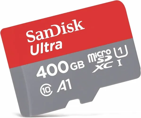 Cartão de Memória MicroSDXC SanDisk Ultra 400GB + Leitor USB e Adaptador SD