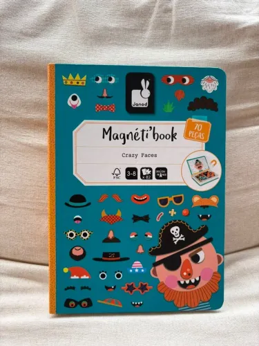 Brinquedo magnetic book crazy face