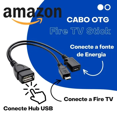 2 Em 1 Adaptador Otg Micro Usb Macho Fêmea Para Usb Fêmea mi tv stick fire tv stick 4k