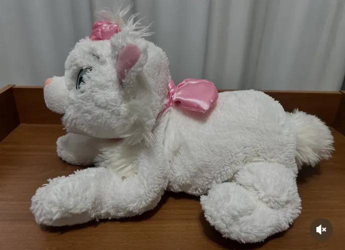 PELÚCIA GATINHA MARIE DISNEY 46 CENTÍMETROS
