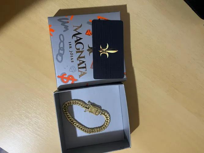 Pulseira banhada a OURO 18k