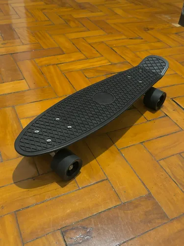 Skate Mini Cruiser Preto Super Resistente