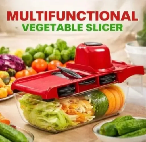 ? Cortador de Legumes Multifuncional 6 em 1 - Praticidade e Cortes de Chef na Sua Cozinha