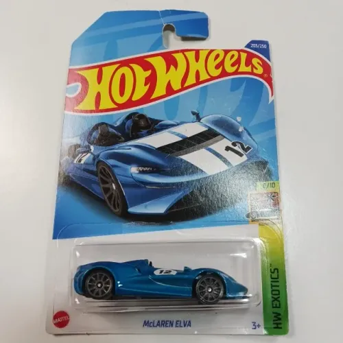 Hot Wheels McLaren Elva Azul Petróleo - Miniatura Super Esportiva
