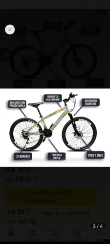 BARBADA!! Bicicleta Colli Mônaco Aro 26 em ótimo estado