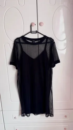 vestido tule preto forever 21