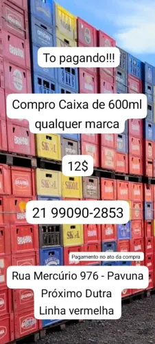 Compro Caixa de 600ml