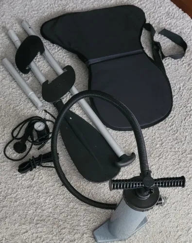 Kit Acessórios Completo para SUP / Caiaque Inflável (Bomba, Assento, Remo e Manômetro)