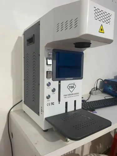 Máquina de Laser TBK 958B + estoque de vidros para iPhone