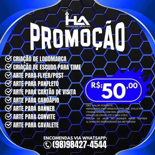 FAÇA SUA LOGOMARCA OU ARTE GRAFICA AQUI E RECEBA EM ATÉ 72 HORAS EM ALTA QUALIDADE