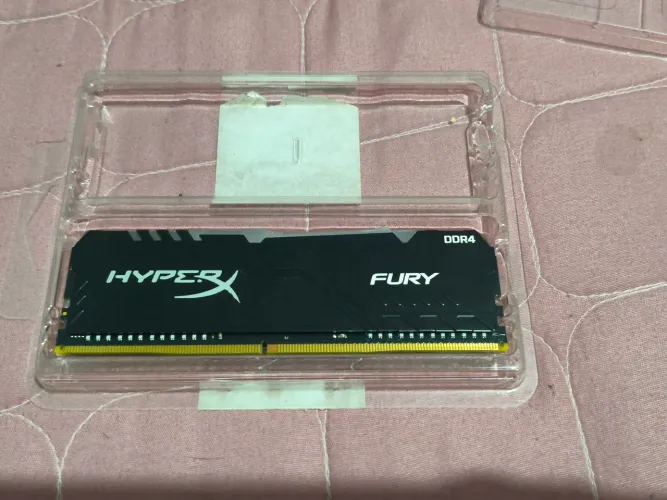 Memória Ram Kingston Hyper X 16gb 2x8gb 2666mhz Fury Cts Ram (Usado)