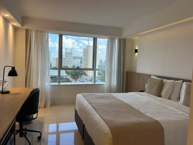 Setor hoteleiro sul Tryp flat hotel completo mobiliado serviço de quarto