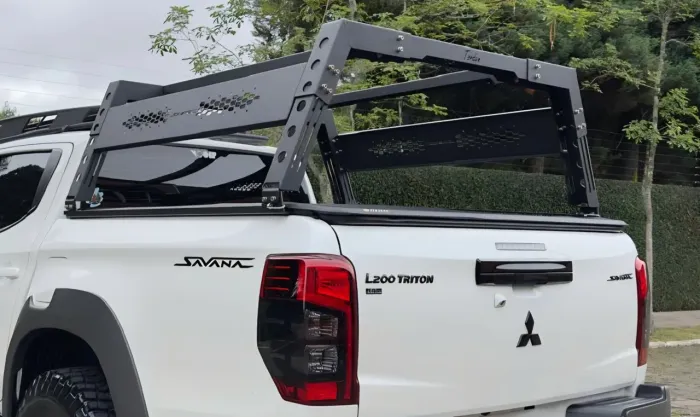 Rack de caçamba Triton L200 savana para barraca de teto
