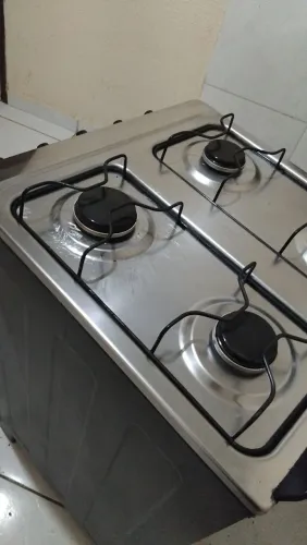 Fogão Esmaltec 4 Bocas Preto Semi Novo - Ótimo Estado