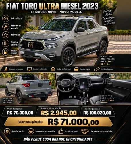 Fiat Toro Ultra 2.0 16V 4X4 Diesel AUT 2023