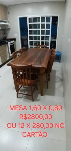 Mesa 100% madeira