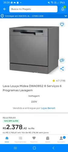 Lava louças midea nova troco em iphone
