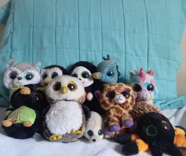 Lote Pelúcias Beanie Boos - 10 peças