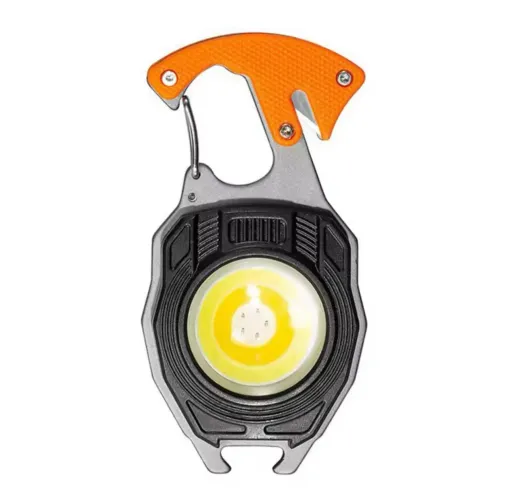 Lanterna multifuncional c/ 3 Tipos de Luzes, Farol Recarregável e Ferramentas