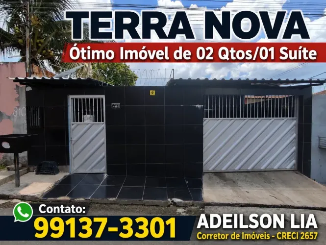 TERRA NOVA, Excelente Imóvel de 02 Qtos com Suíte