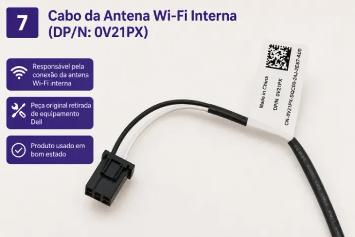 CABOS E ACESSORIOS DELL Cabo do botão liga desliga (Power Switch Cable)+SATA Power Cable