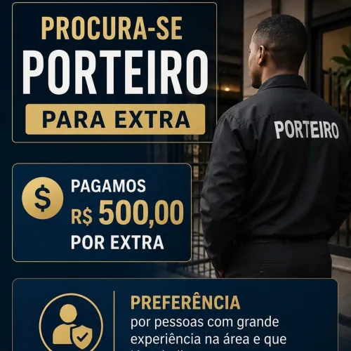 Procura-se porteiro experiente!