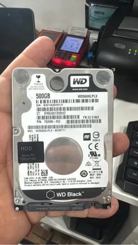 Hd de 500gb wd notebook