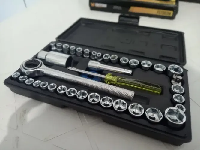 Kit Chave Catraca Reversível E Soquetes 40 Peças II