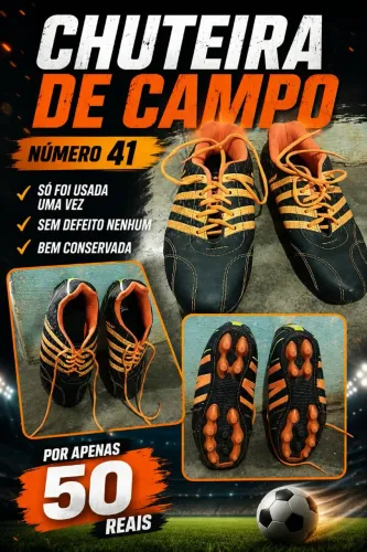 Chuteira de campo número 41 