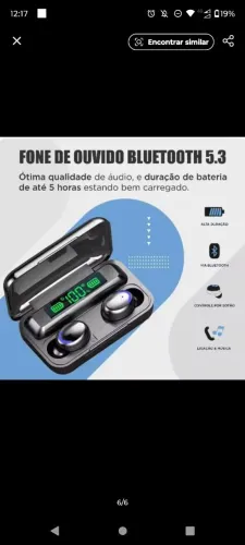 Fone de Ouvido Bluetooth Sem Fio M10 - Alta Qualidade, Caixa Carregadora com Visor Digital