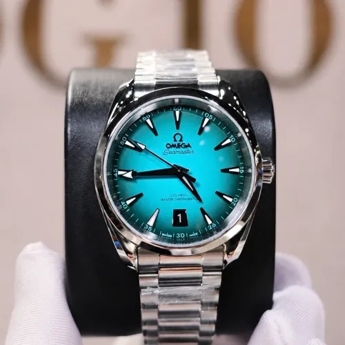 Relógio omega Seamaster azul tifany automático 