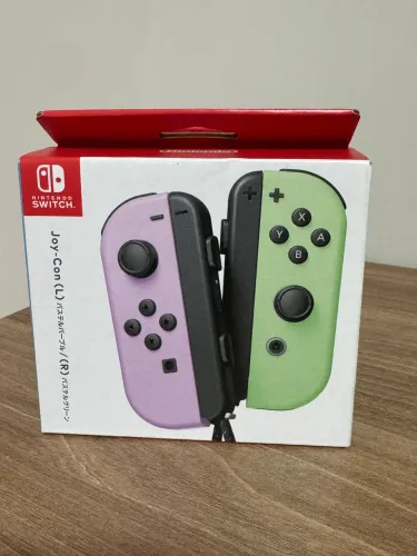 Controle Joy-Con (L)/(R) Pastel Purple , Pastel Green - Novo