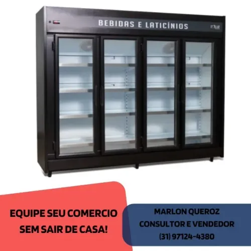 Freezer Auto serviço 4 Portas Polar Novo