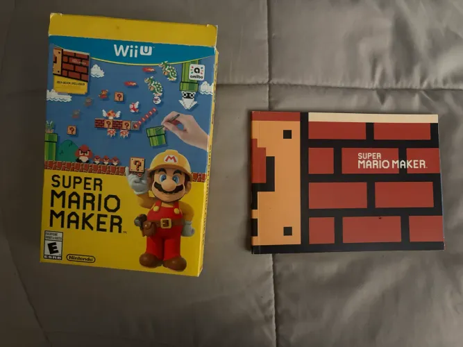 Encarte e Livro de Arte Super Mario Maker WiiU