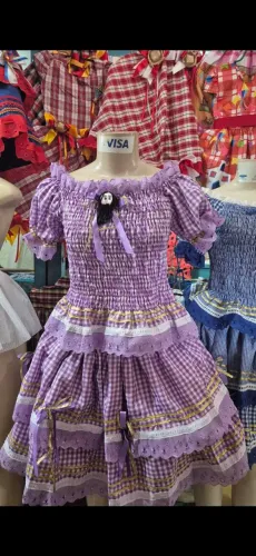 Vestido de São João Novo ( Adulto ou adolescente grande)