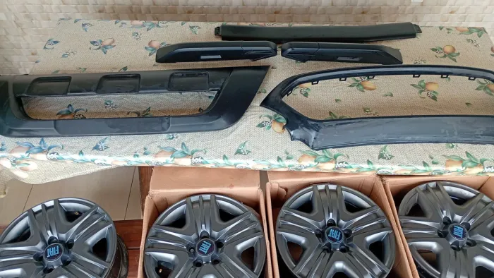 Toro rack teto spoiler moldura jantes ferro calotas originais