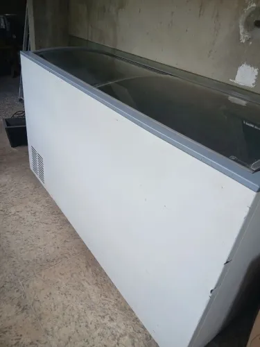 Freezer tampa de vidro