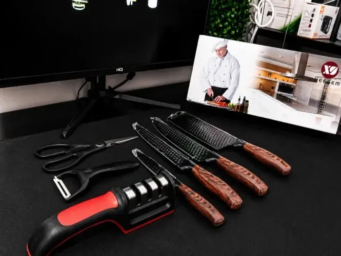 JOGO DE FACAS 6 PEÇAS - COMPLETO PARA SUA COZINHA
