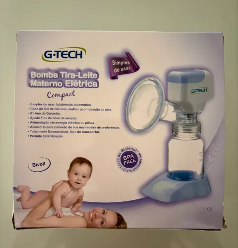 Bomba Tira-Leite Elétrica G-Tech Compact Bivolt - Nova