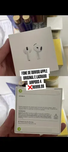 Fone de ouvido Airpods 4