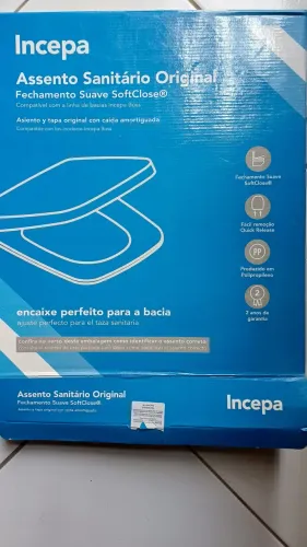 Assento sanitário original Incepa modelo boss branco com softclose