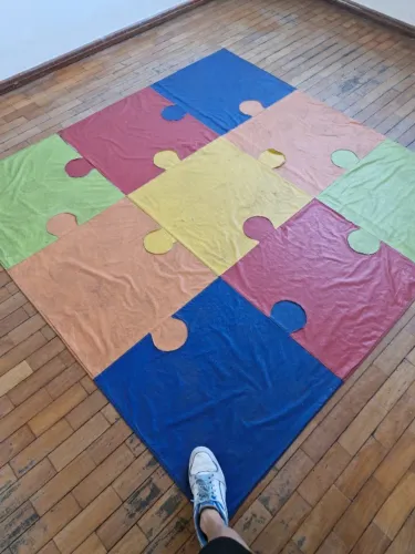 Tapete Infantil Colorido Quebra Cabeça