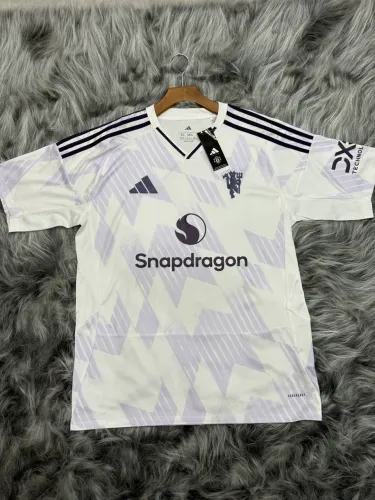 Camisa Manchester United Away Branca 24/25 Adidas Estilo Europeu ?
