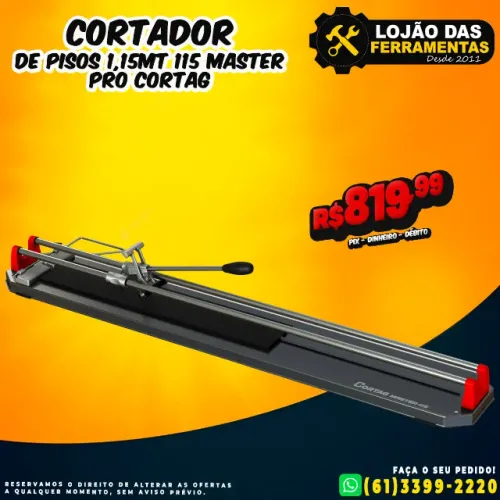 Cortador de Pisos 1,15MT 115 Master Pro Cortag