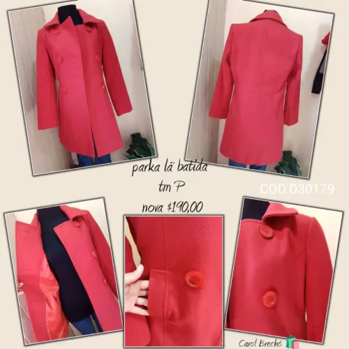 Parka lã batida