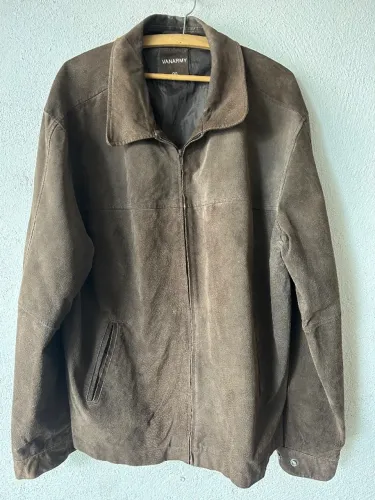 jaqueta masculina vanarmy couro de porco gg