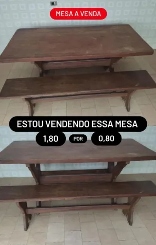 Mesa de madeira 