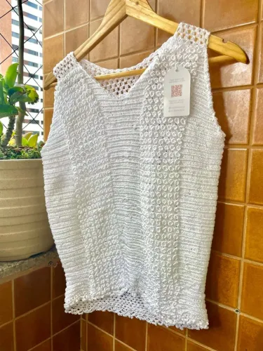 Blusa de crochê