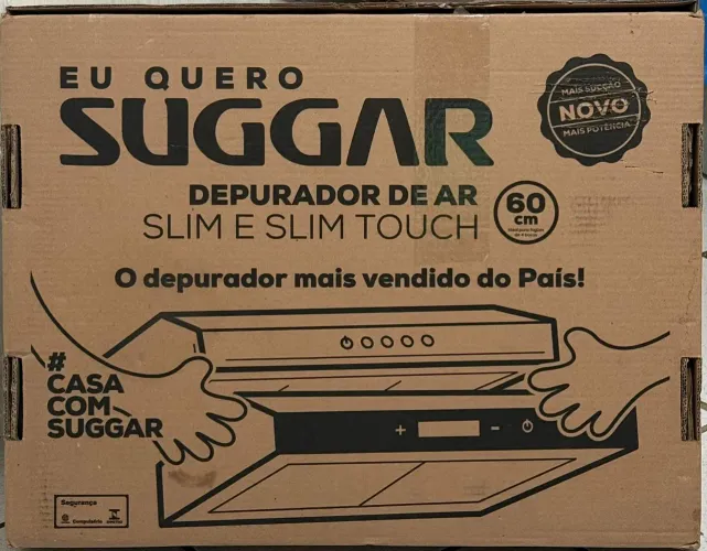 (Valor Negociável) Suggar Depurador de Ar Slim Bivolt 60cm Branco DPS160BIBR