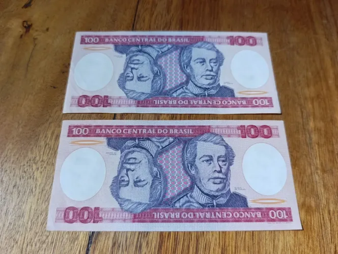 CÉDULA NOTA DE 100 CRUZEIROS ANO 1984 DUQUE DE CAXIAS. R$20,00 CADA CÉDULA 